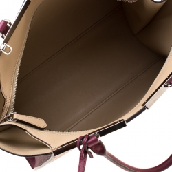 Pre Owned Fendi Burgundy Leather 3Jours Tote