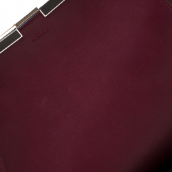 Pre Owned Fendi Burgundy Leather 3Jours Tote