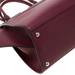 Pre Owned Fendi Burgundy Leather 3Jours Tote