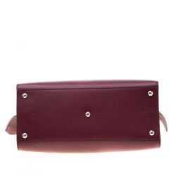 Pre Owned Fendi Burgundy Leather 3Jours Tote