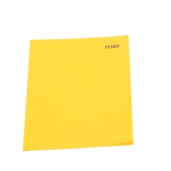 Pre Owned Fendi Mustard Dimpled Leather Classico 4 Tote