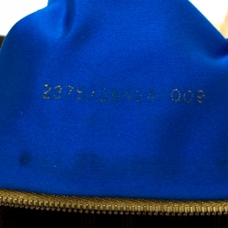 Pre Owned Fendi Brown/Gold Metallic Zucca Palm Trees Embroidered Canvas and Leather Baguette Shoulder Bag