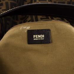 Pre Owned Fendi Brown Tobacco Zucca Canvas Chef Hobo