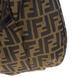 Pre Owned Fendi Brown Tobacco Zucca Canvas Chef Hobo