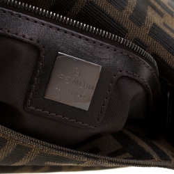 Pre Owned Fendi Tobacco Zucca Canvas Mama Forever Shoulder Bag