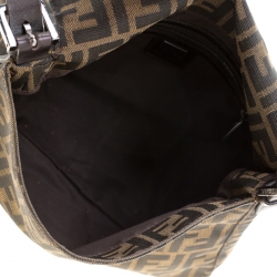Pre Owned Fendi Tobacco Zucca Canvas Mama Forever Shoulder Bag