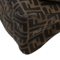 Pre Owned Fendi Tobacco Zucca Canvas Mama Forever Shoulder Bag