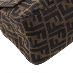 Pre Owned Fendi Tobacco Zucca Canvas Mama Forever Shoulder Bag