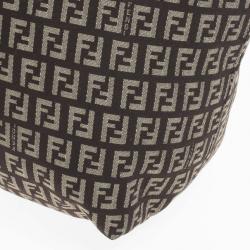 Pre Owned Fendi Zucchino Roll Tote
