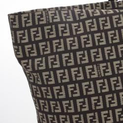 Pre Owned Fendi Zucchino Roll Tote