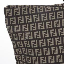 Pre Owned Fendi Zucchino Roll Tote