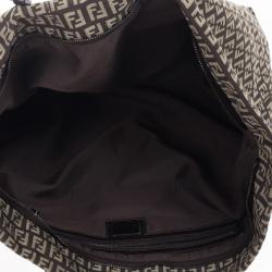 Pre Owned Fendi Zucchino Roll Tote