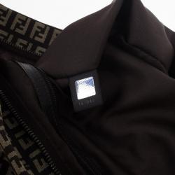 Pre Owned Fendi Zucchino Roll Tote