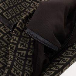 Pre Owned Fendi Zucchino Roll Tote