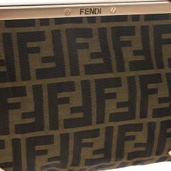 Pre Owned Fendi Zucca Canvas Borsa Smile Clutch