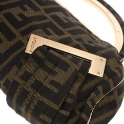 Pre Owned Fendi Zucca Canvas Borsa Smile Clutch