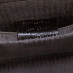 Pre Owned Fendi Grey Textured Leather Small Demi Jour Top Handle Bag