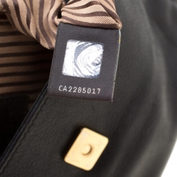 Pre Owned Fendi Black Leather Fendista Pochette Crossbody Bag