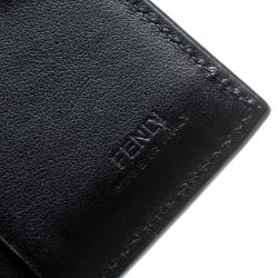 Pre Owned Fendi Black Leather Bifold Wallet