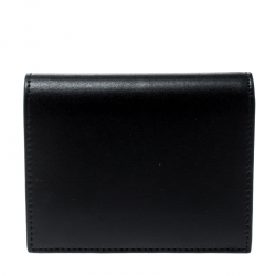 Pre Owned Fendi Black Leather Bifold Wallet