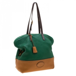 Pre Owned Fendi Colorblock Leather 2Bag Tote