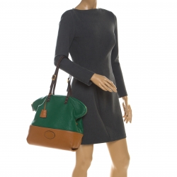 Pre Owned Fendi Colorblock Leather 2Bag Tote