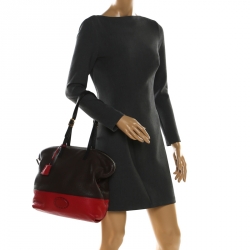 Pre Owned Fendi Colorblock Leather 2Bag Tote