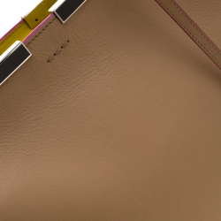 Pre Owned Fendi Beige Leather 3Jours Tote