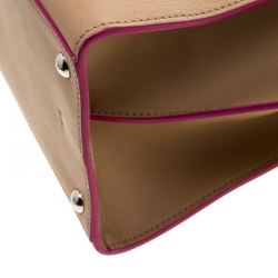 Pre Owned Fendi Beige Leather 3Jours Tote