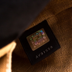 Pre Owned Fendi Black Patent Leather F3 Secret Code Top Handle Bag