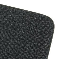 Pre Owned Fendi Black Leather Bugs Monster WOC Clutch Bag