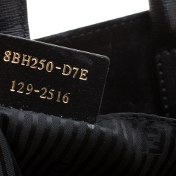 Pre Owned Fendi Black Leather Medium 2jours Tote