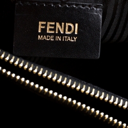 Pre Owned Fendi Black Leather Medium 2jours Tote