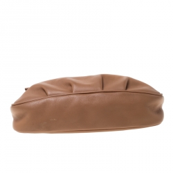 Pre Owned Fendi Beige Leather Fendista Pochette Crossbody Bag