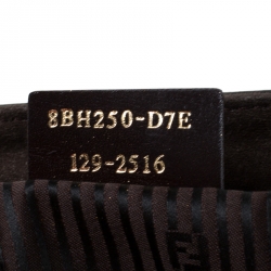 Pre Owned Fendi Dark Brown Leather Medium 2jours Tote