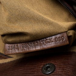 Pre Owned Fendi Brown Zucca Canvas and Leather Chef du Jour Tote