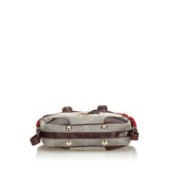 Pre Owned Fendi Brown Canvas Squirrel Du Jour Satchel