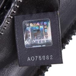 Pre Owned Fendi Blue/Black Python To You Convertible Clutch Bag