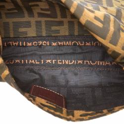Pre Owned Fendi Brown Zucca Canvas Baguette