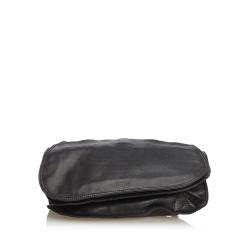 Pre Owned Fendi Black Leather Shoulder Bag