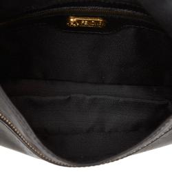 Pre Owned Fendi Black Leather Shoulder Bag