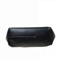 Pre Owned Fendi Black Leather Monster Roll Tote 