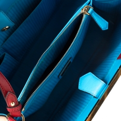 Pre Owned Fendi Multiolor Leather Medium 2jours Tote