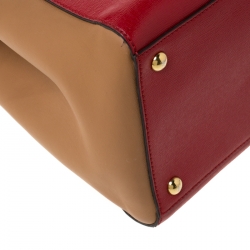 Pre Owned Fendi Multiolor Leather Medium 2jours Tote