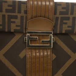 Fendi Maxi Borsa Zucca Baguette Shoulder Bag