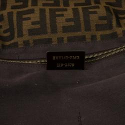 Fendi Maxi Borsa Zucca Baguette Shoulder Bag