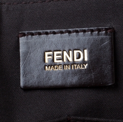 Pre Owned Fendi Tobacco Zucca Canvas and Leather Crossbody Bag 
