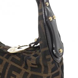 Pre Owned Fendi Zucca Chef Chain Link Hobo