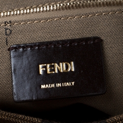 Pre Owned Fendi Old Rose Leather Claudia Shoulder Bag