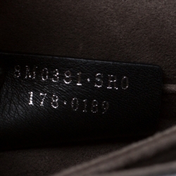 Pre Owned Fendi Ash Grey Leather Small Kan I Crossbody Bag